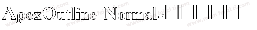 ApexOutline Normal字体转换